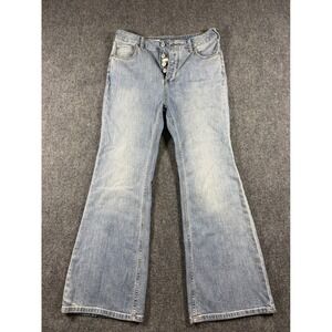 Anthropologie Pilcro High Rise Trouser Bootcut Women Jeans 29 Petites Flare